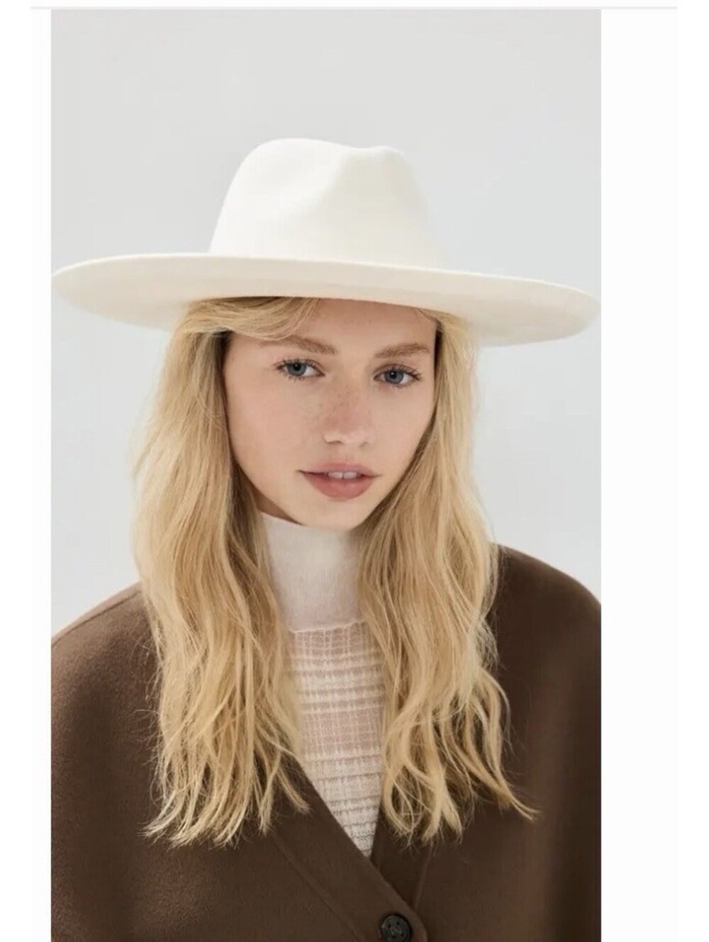 Lack Of Color Melodic Fedora Small Hat Ivory As/is $149